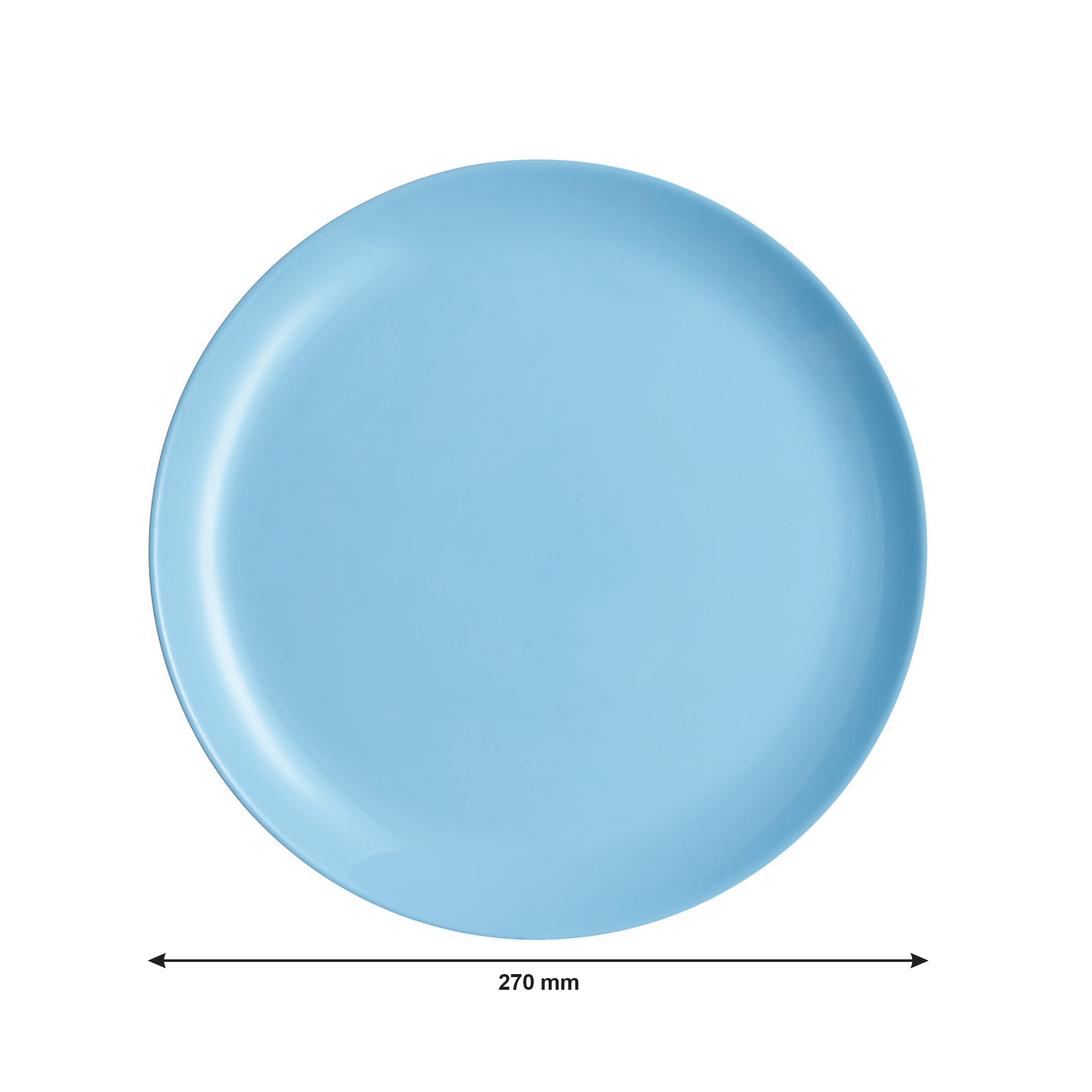 LUMINARC OPAL BLUE DINNER PLATE, 270MM DIA