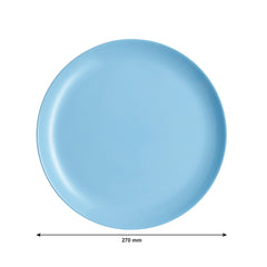 LUMINARC OPAL BLUE DINNER PLATE, 270MM DIA