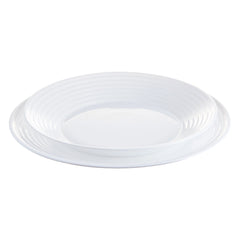 LUMINARC STAIRO WHITE OPAL TEMPERED SOUP PLATE 800ML, 230MM DIA