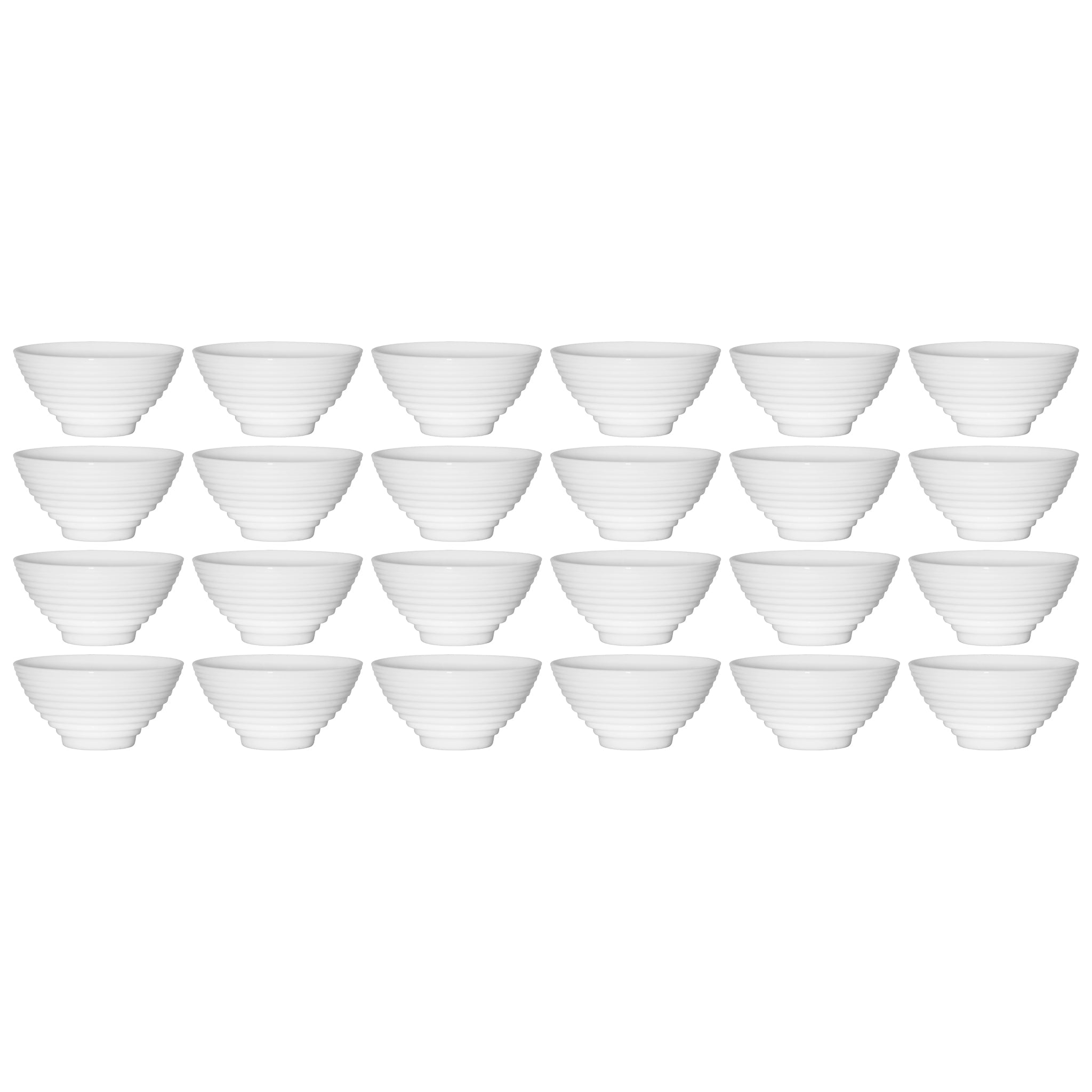 LUMINARC STAIRO WHITE OPAL TEMPERED GLASS RICE BOWL 300ML, 120MM DIA