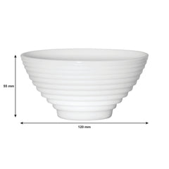 LUMINARC STAIRO WHITE OPAL TEMPERED GLASS RICE BOWL 300ML, 120MM DIA