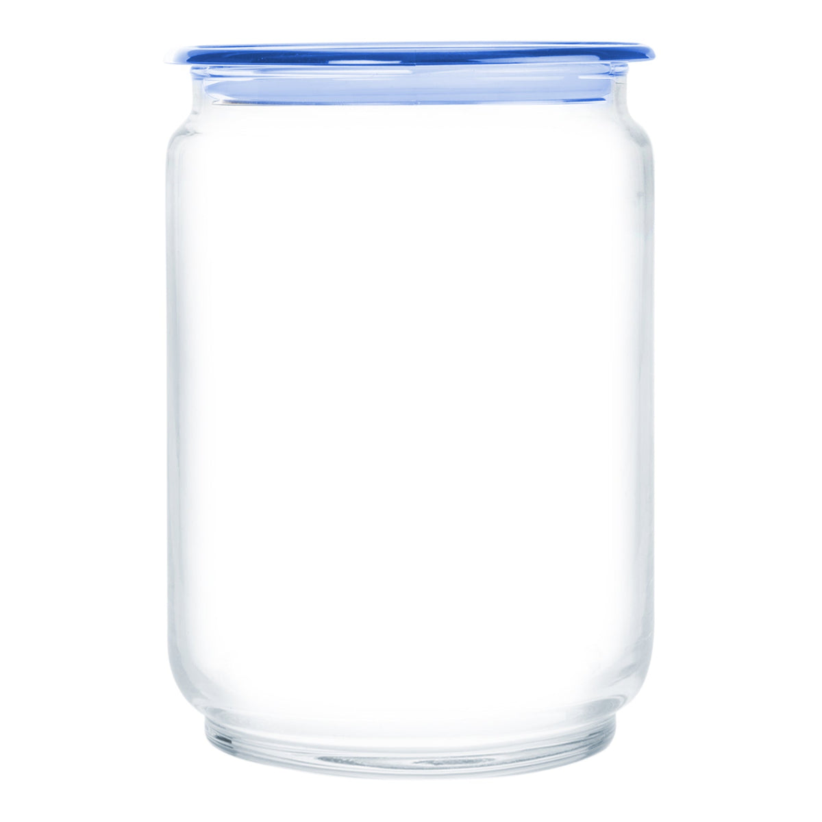 LUMINARC FLAT LID JAR BLUE, 1LT