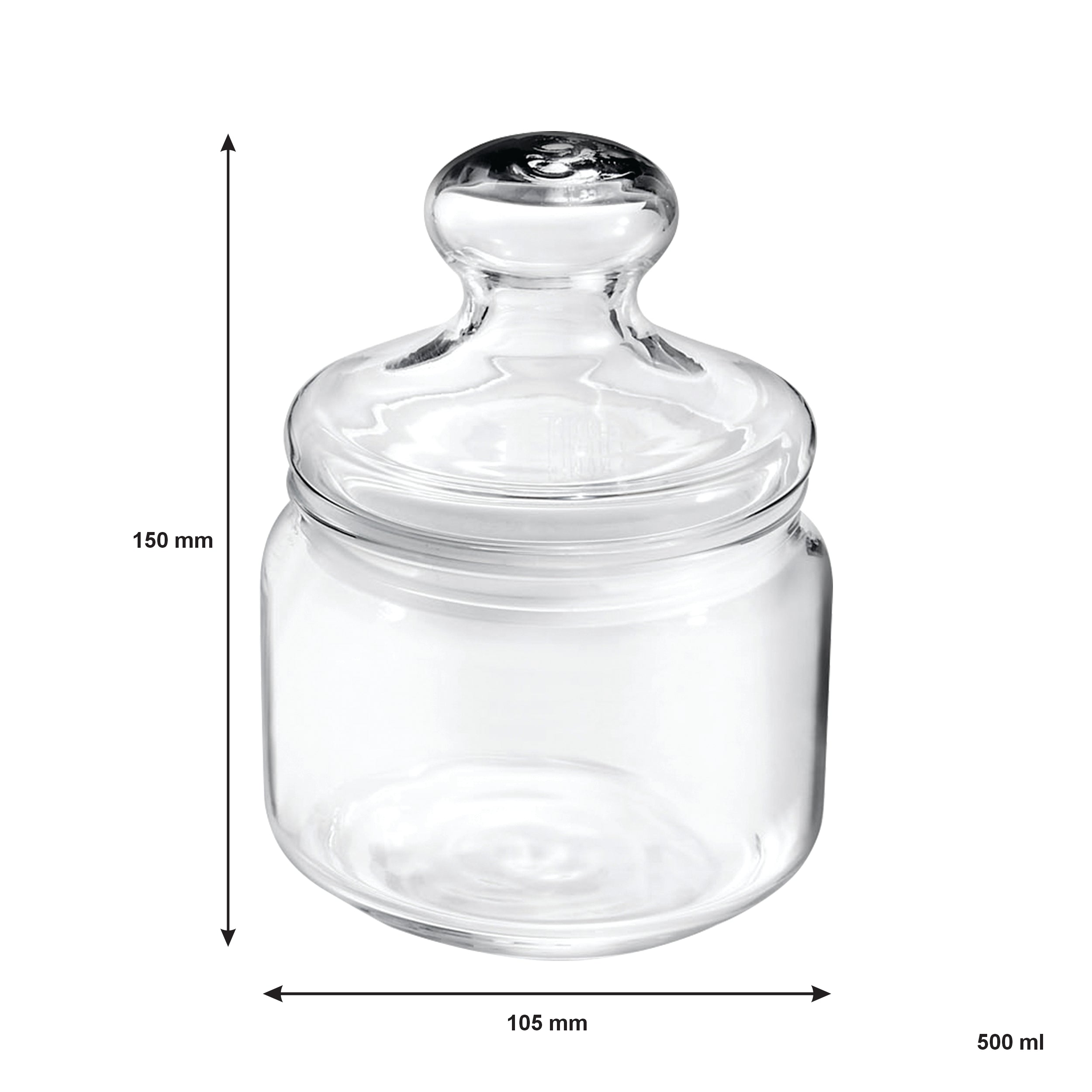 LUMINARC POT CLUB JAR, 500ML