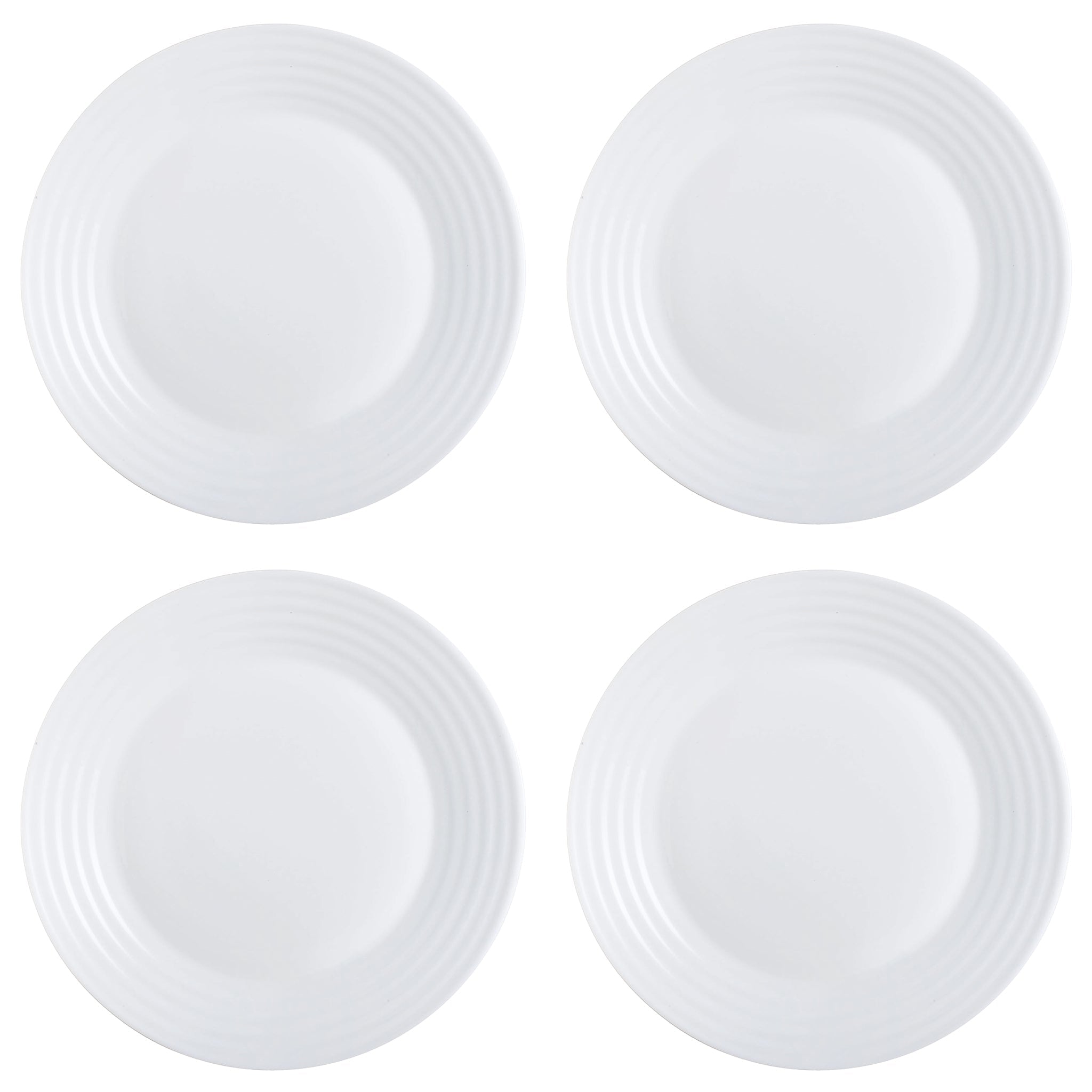LUMINARC STAIRO WHITE OPAL DINNERWARE 12PCS SET