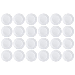 LUMINARC STAIRO WHITE OPAL TEMPERED GLASS SIDE PLATE, 190MM DIA