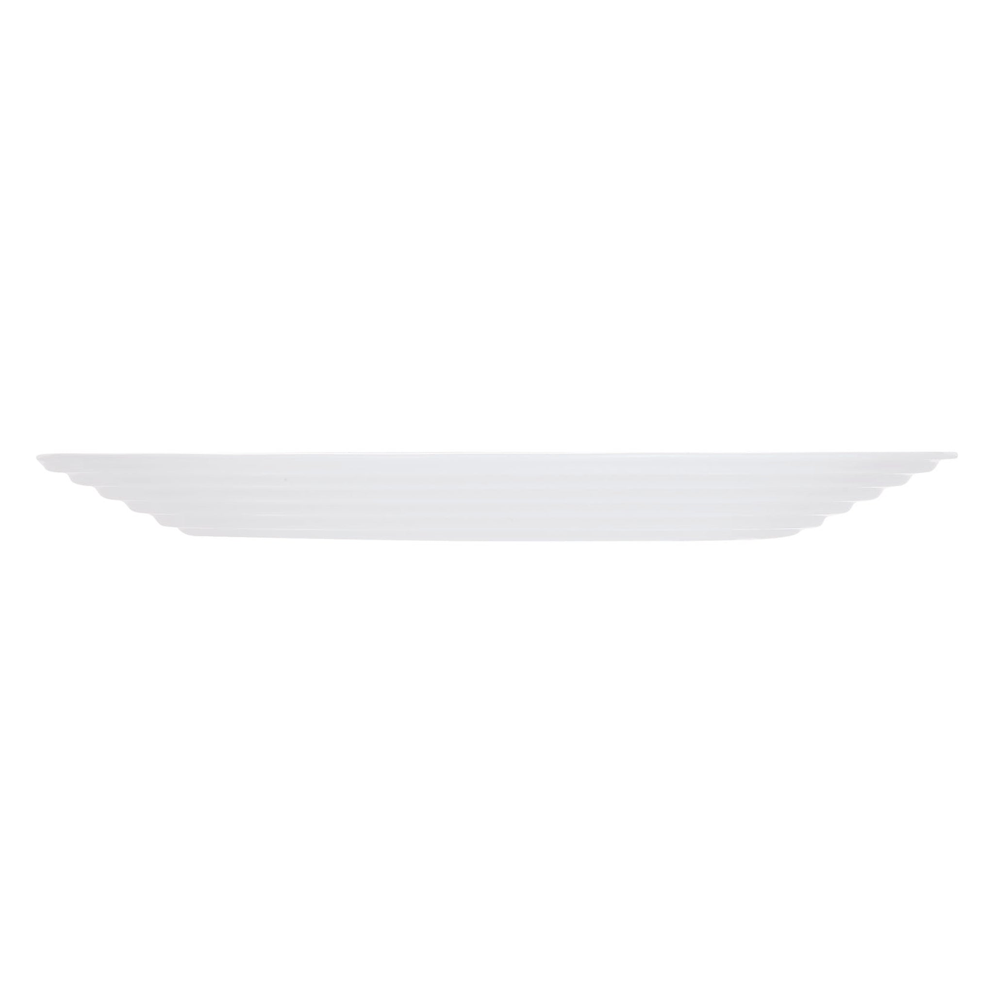 LUMINARC STAIRO WHITE OPAL TEMPERED GLASS SIDE PLATE, 190MM DIA