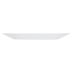LUMINARC STAIRO WHITE OPAL TEMPERED GLASS SIDE PLATE, 190MM DIA