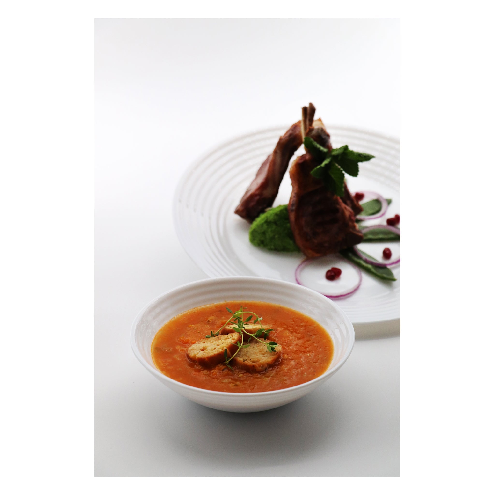 LUMINARC STAIRO WHITE OPAL TEMPERED GLASS SIDE PLATE, 190MM DIA