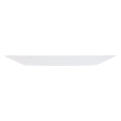 LUMINARC STAIRO WHITE OPAL TEMPERED GLASS LARGE DINNER PLATE, 270MM DIA