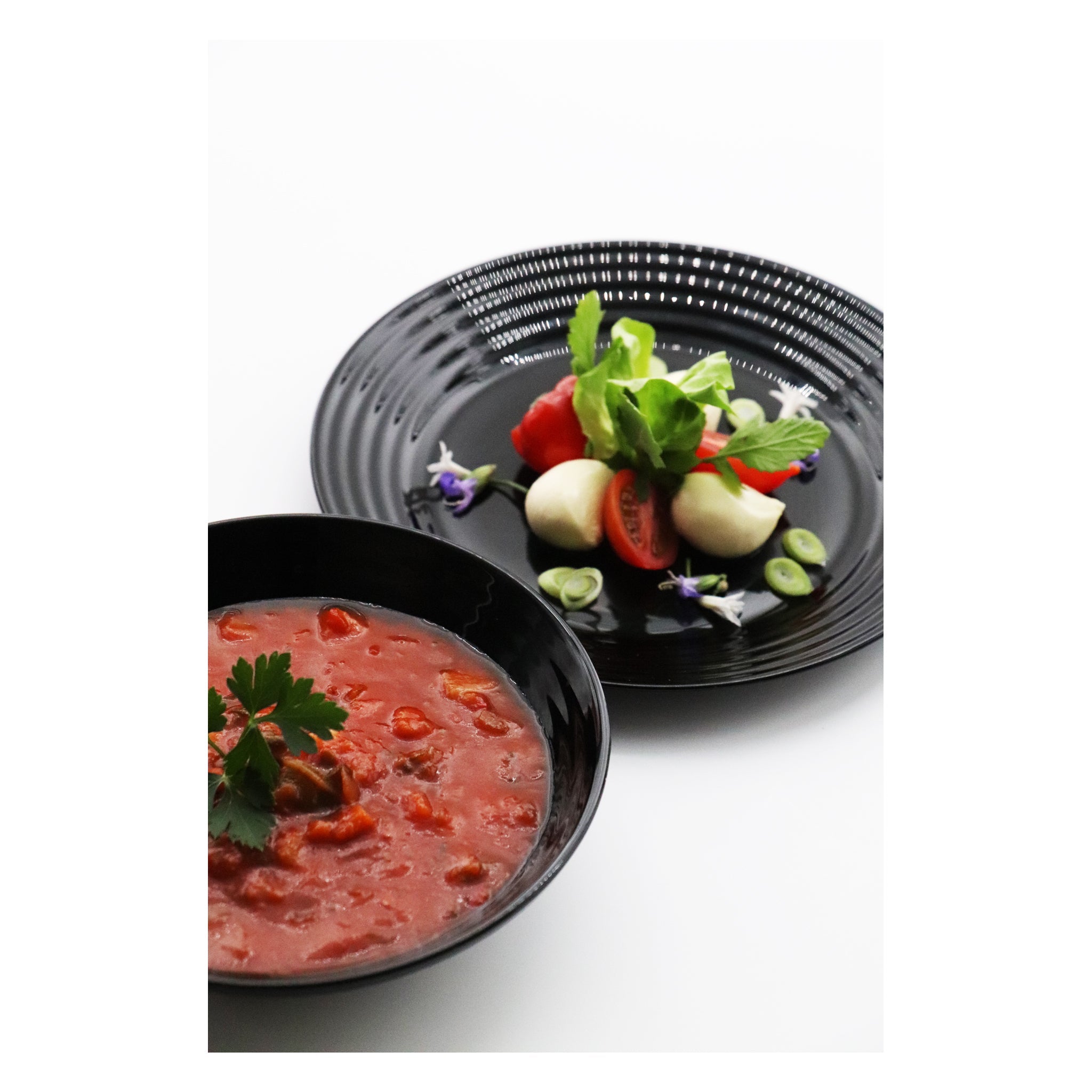 LUMINARC HARENA BLACK OPAL TEMPERED GLASS MULTI-PURPOSE BOWL 450ML, 160MM DIA