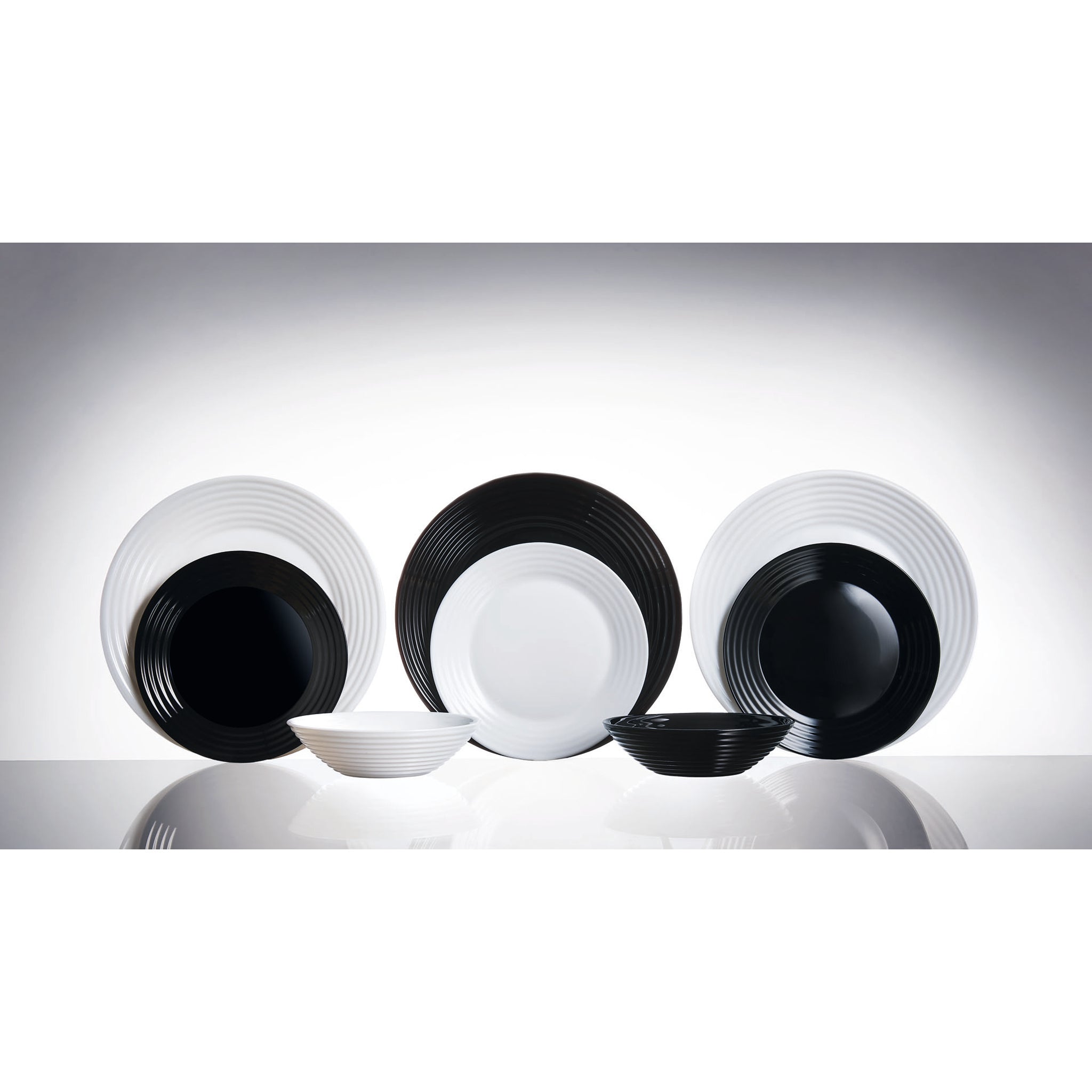 LUMINARC HARENA BLACK OPAL TEMPERED DINNER PLATE, 270MM DIA