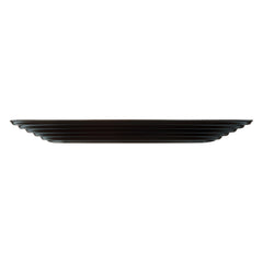 LUMINARC HARENA BLACK OPAL TEMPERED GLASS SIDE PLATE, 190MM DIA