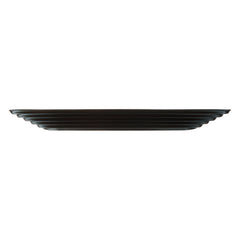 LUMINARC HARENA BLACK OPAL TEMPERED GLASS DINNER PLATE, 250MM DIA