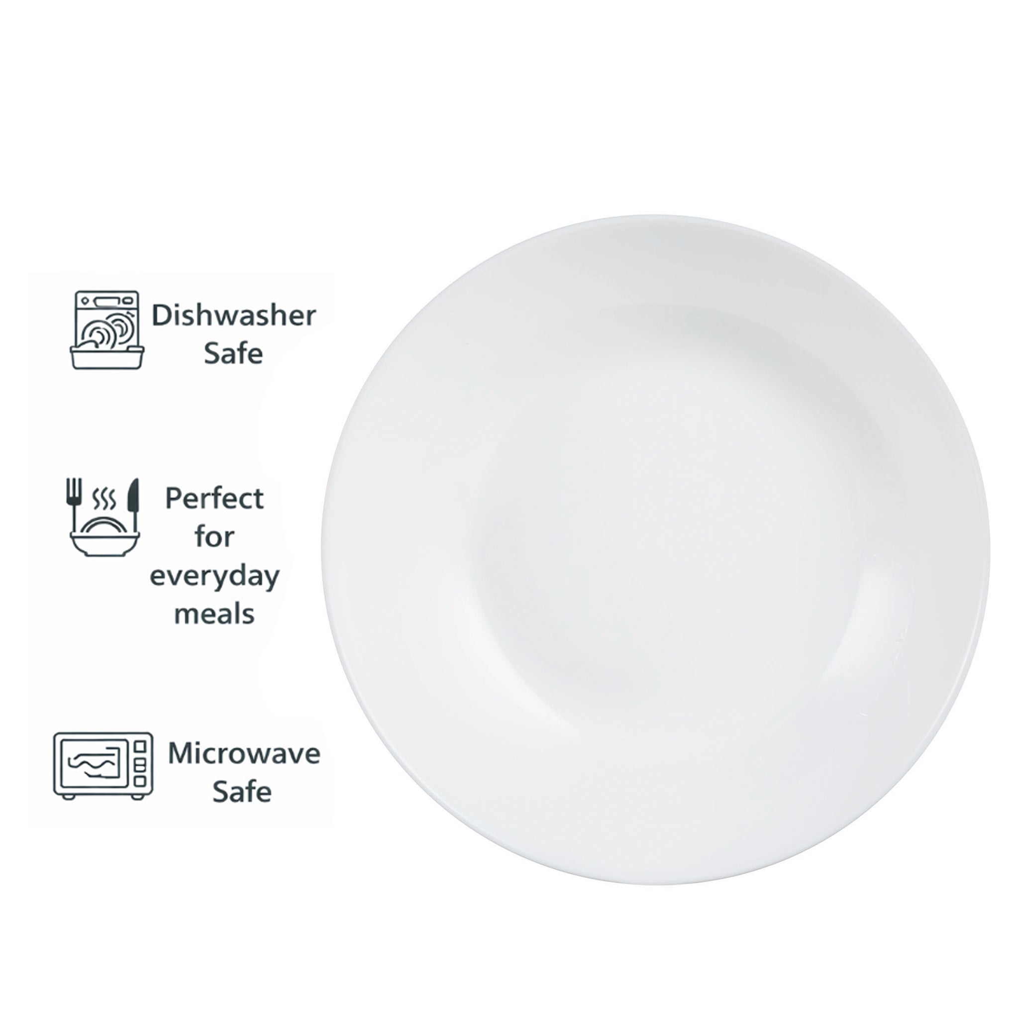 CONSOL OPAL RIMLESS SOUP BOWL, 200MM DIA