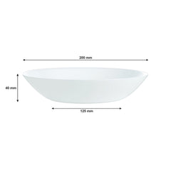 CONSOL OPAL RIMLESS SOUP BOWL, 200MM DIA