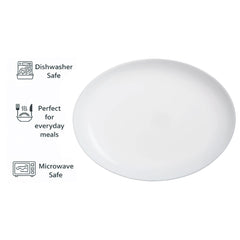 CONSOL OPAL OVAL SERVING PLATTER, 330X250MM