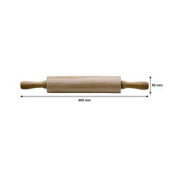 REGENT BAKEWARE WOODEN ROLLING PIN, 60MM DIAX460MM