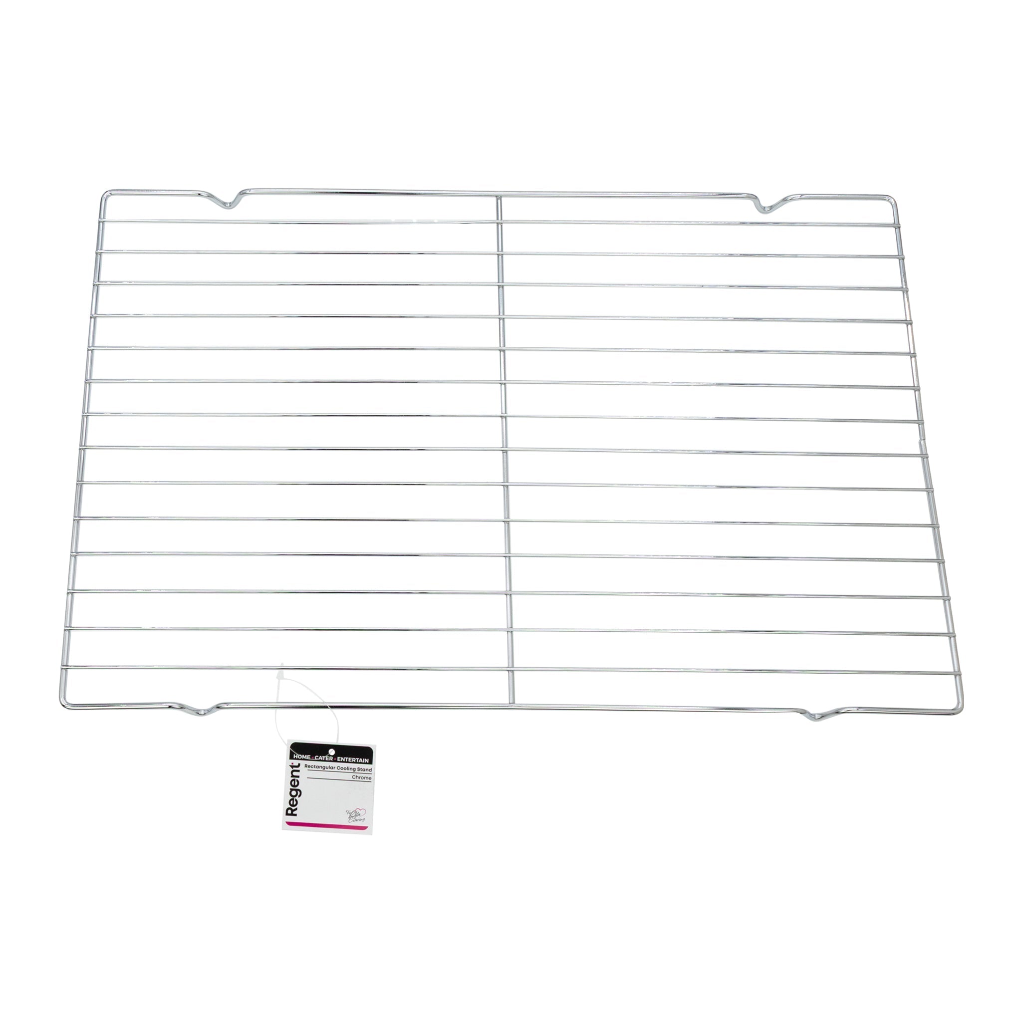 REGENT BAKEWARE COOLING RACK RECTANGULAR CHROME, 460X300MM