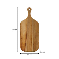 REGENT ACACIA WOOD PADDLE SERVING BOARD, 470X200MM