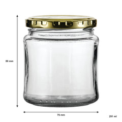 CONSOL 291ML CATERING JAM JAR 6PK