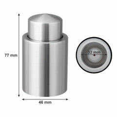 BAR BUTLER VACUUM WINE STOPPER STAINLESS STEEL, 32MM INNER DIA