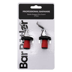 BAR BUTLER BOTTLE STOPPER/FIZZ GUARD STAINLESS STEEL 2PK