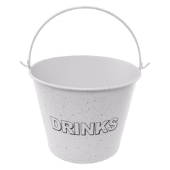 BAR BUTLER ICE BUCKET WITH HANDLE WHITE MOTTLED BLACK, 5L
