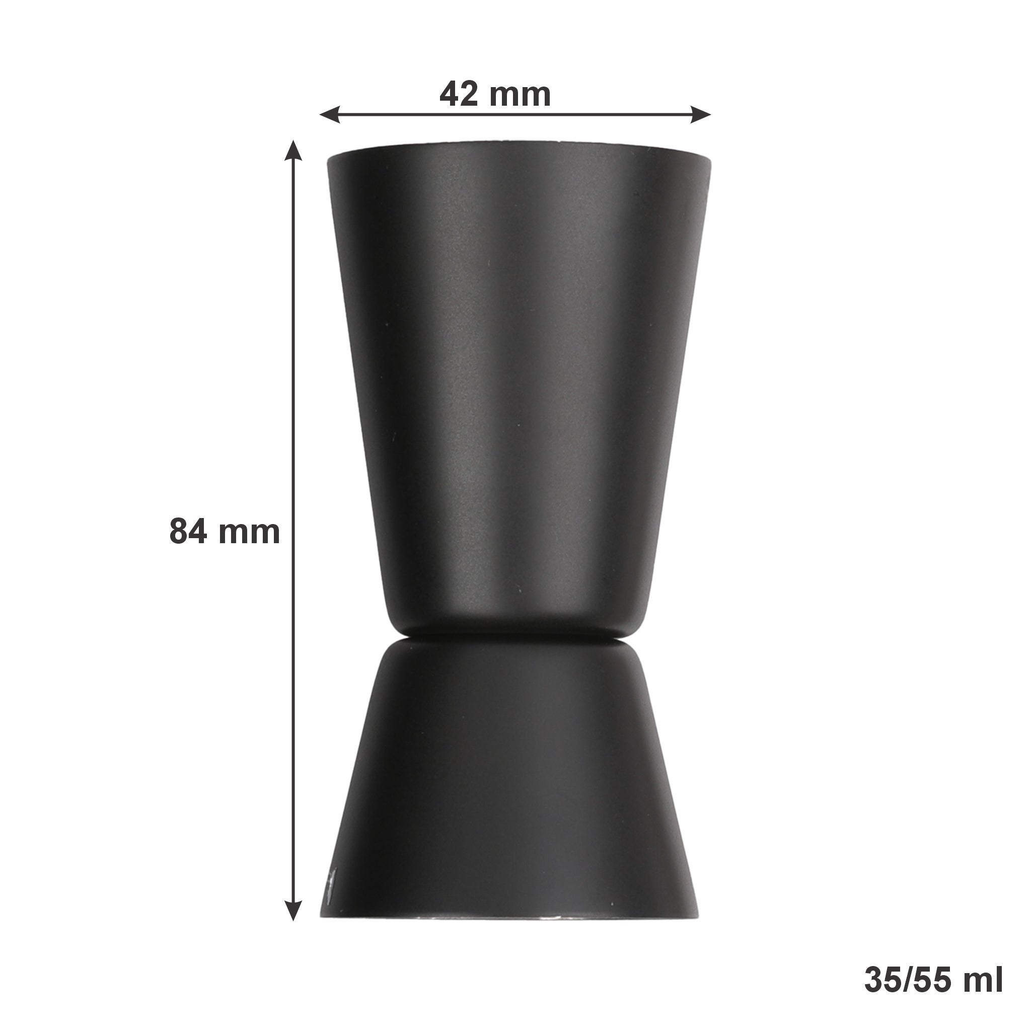 BAR BUTLER MATTE BLACK COCKTAIL AND ROSE GOLD SHAKER 4PCS SET