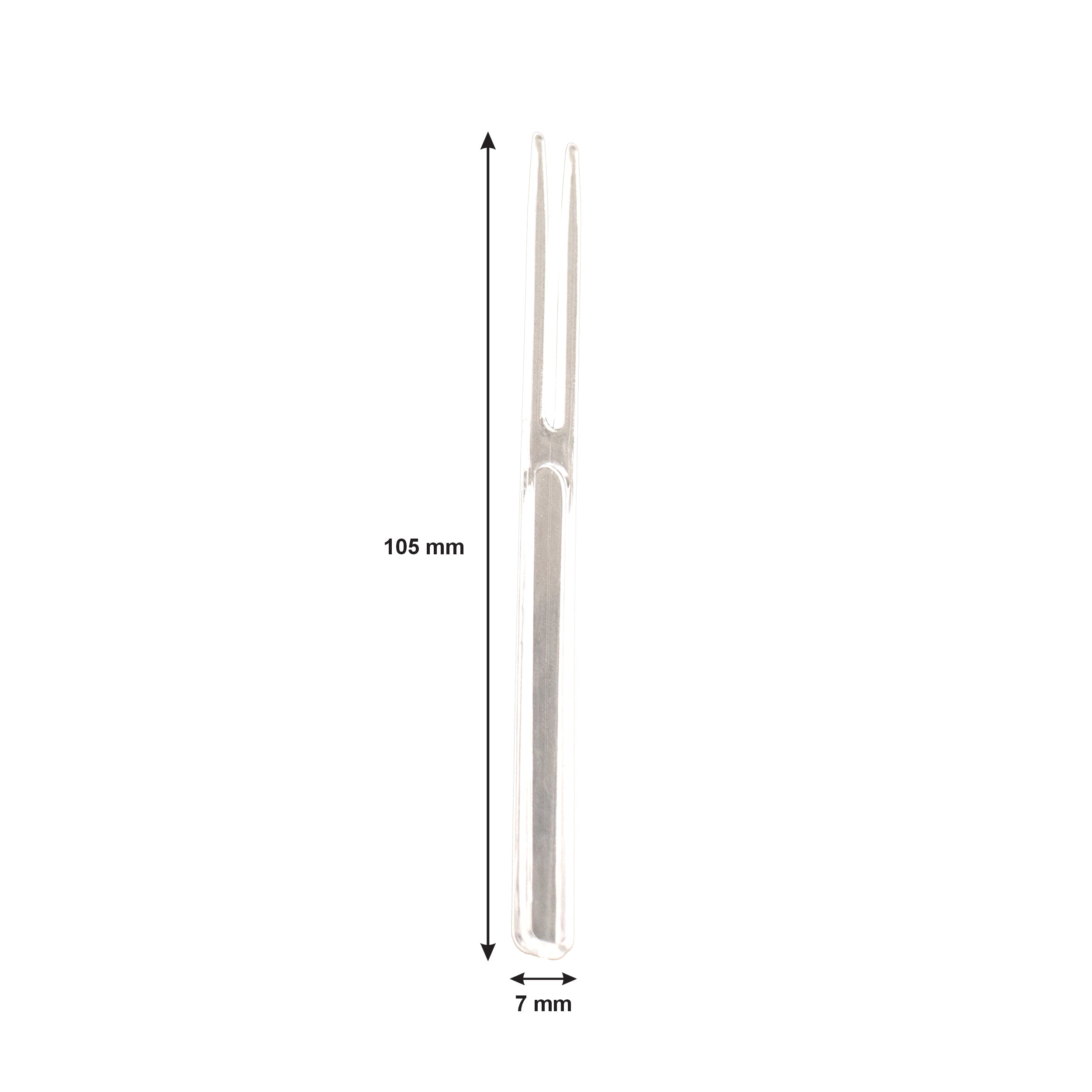 BAR BUTLER CLEAR COCKTAIL PLASTIC FORKS 24PK, 105MM