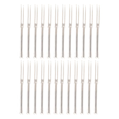 BAR BUTLER CLEAR COCKTAIL PLASTIC FORKS 24PK, 105MM