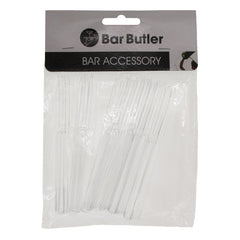 BAR BUTLER CLEAR COCKTAIL PLASTIC FORKS 24PK, 105MM