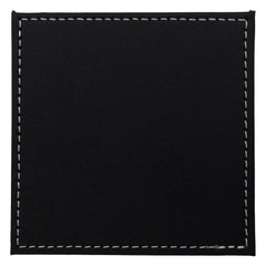 BAR BUTLER SQUARE LEATHERETTE COASTERS IN HOLDER 7PC SET