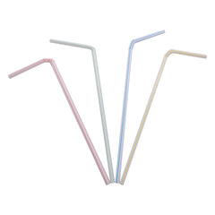 BAR BUTLER STRAWS BENDY CANDY COLOURED 5MM, 100PK