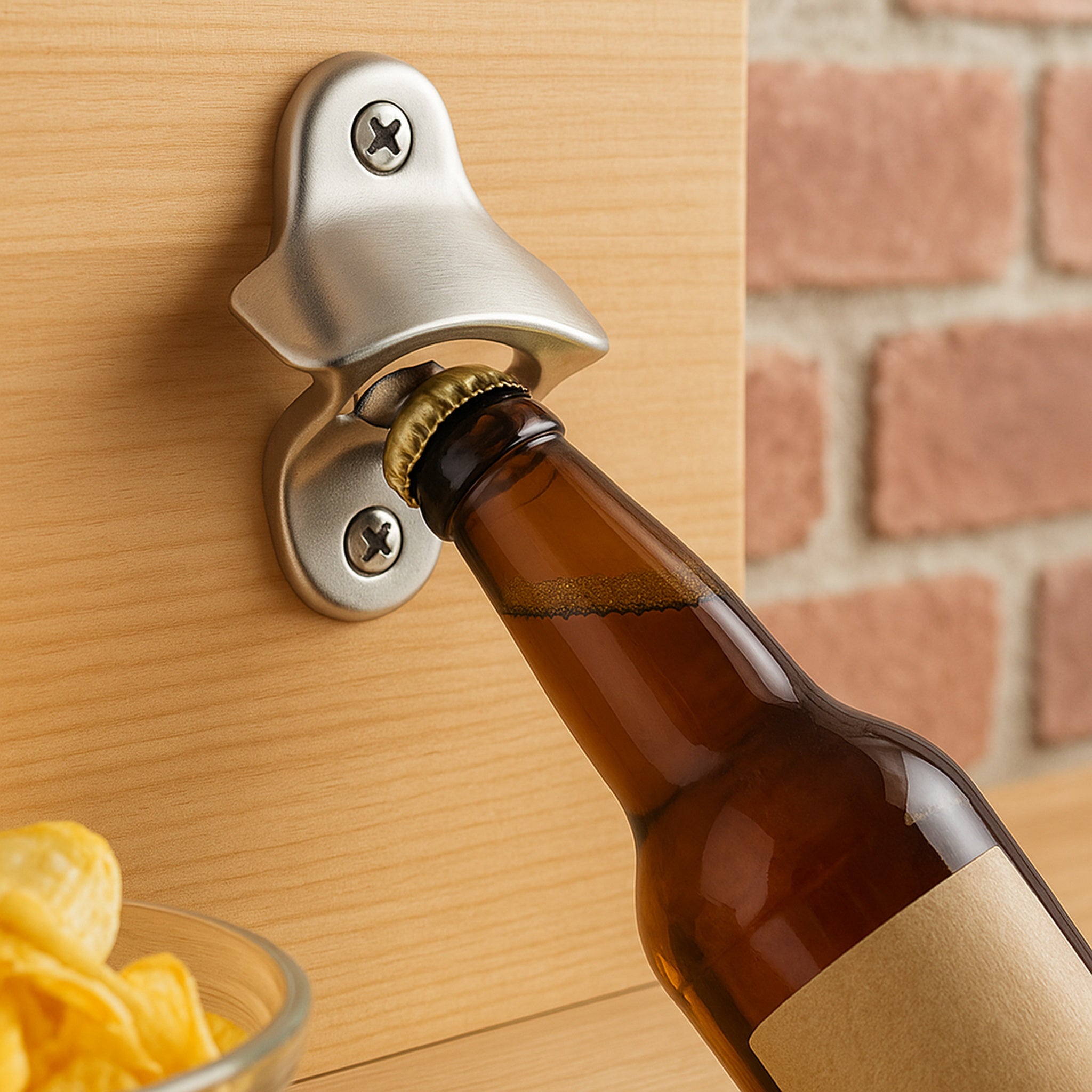 BAR BUTLER WALL MOUNT BOTTLE OPENER ST STEEL