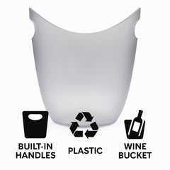 BAR BUTLER ICE BUCKET OPAQUE PS PLASTIC, 4L