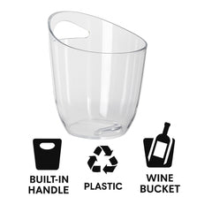 BAR BUTLER WINE BUCKET CLEAR PS PLASTIC, 3L
