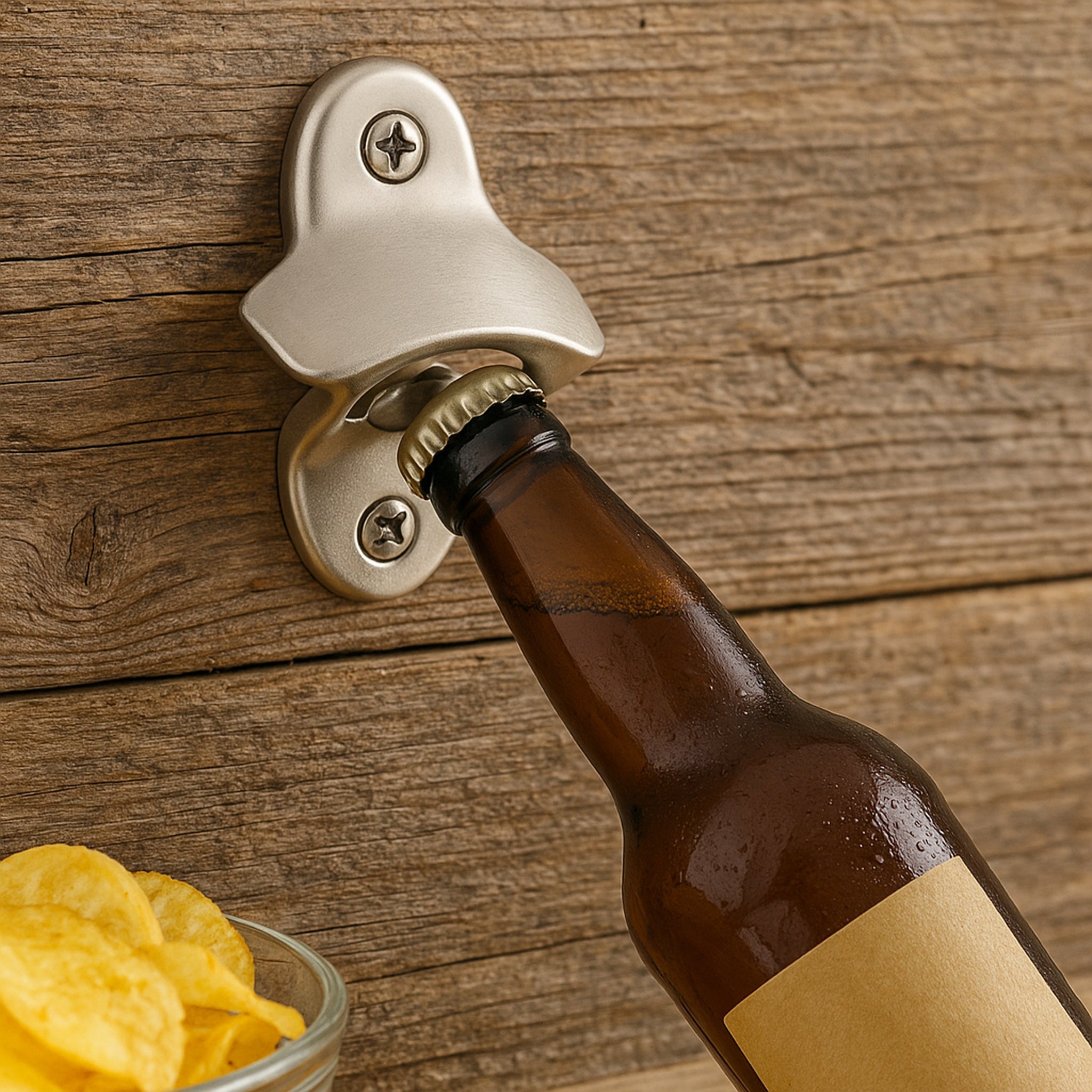 BAR BUTLER WALL MOUNT BOTTLE OPENER ST STEEL