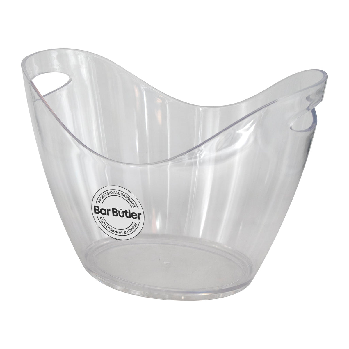 BAR BUTLER WINE BUCKET OVAL CLEAR PS PLASTIC, 7L