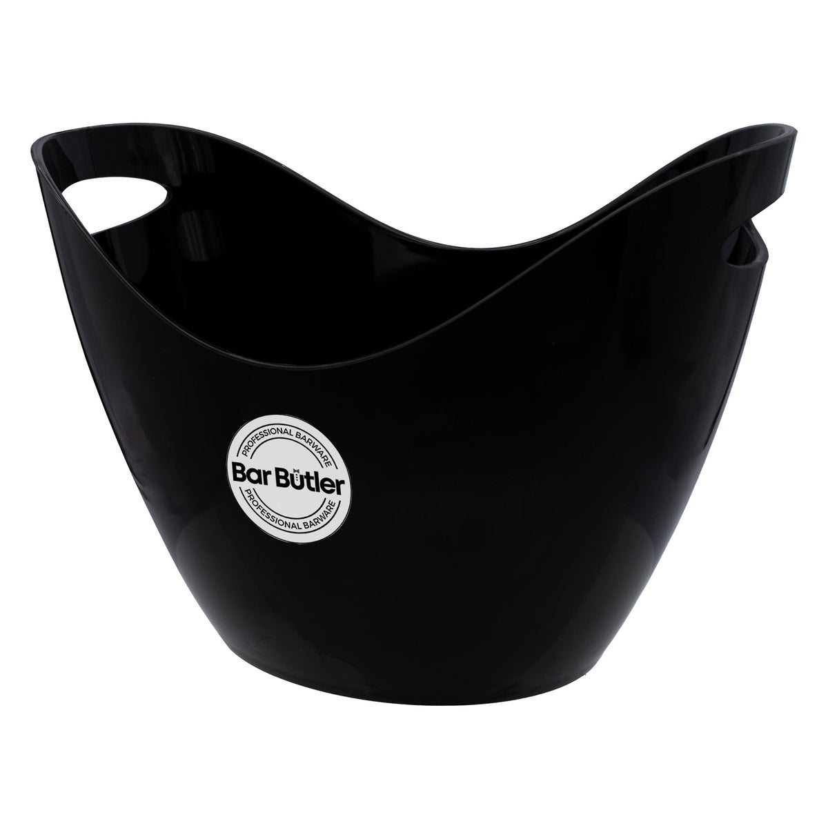 BAR BUTLER WINE BUCKET OVAL BLACK PS PLASTIC, 7L
