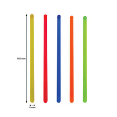 BAR BUTLER COLOURED PLASTIC STIRRERS 20PK, 165MM