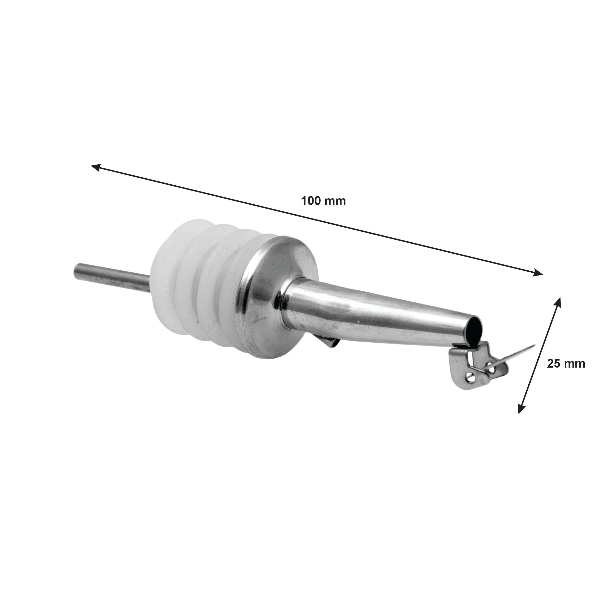 BAR BUTLER FREE FLOW POURER WITH CAP STAINLESS STEEL 2PK