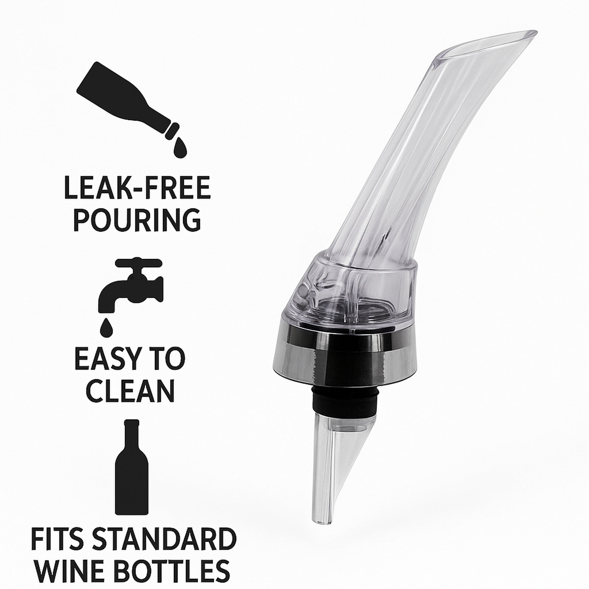 BAR BUTLER BEAK WINE AERATING POURER PS PLASTIC